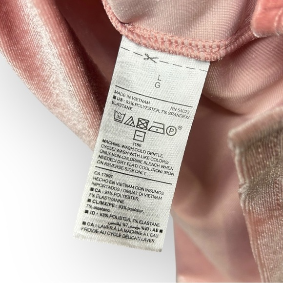 Old Navy Rose Pink Velvet V Neck Tank Top L - Picture 3 of 4